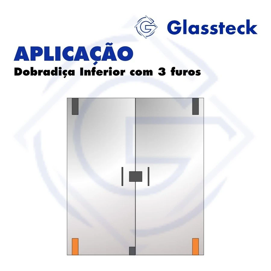 Dobradiça Inferior com 3 furos -2