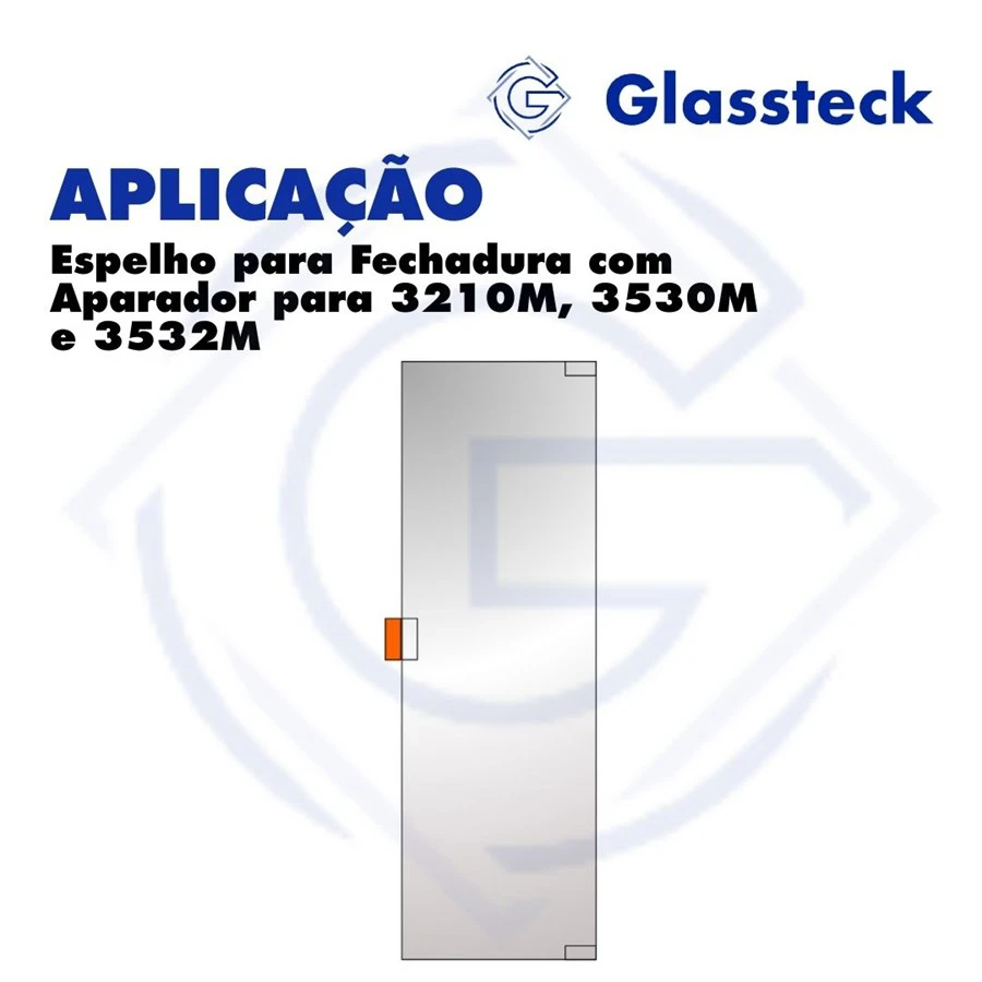 Espelho para Fechadura com Aparador para 3210M, 3530M e 3532M -2