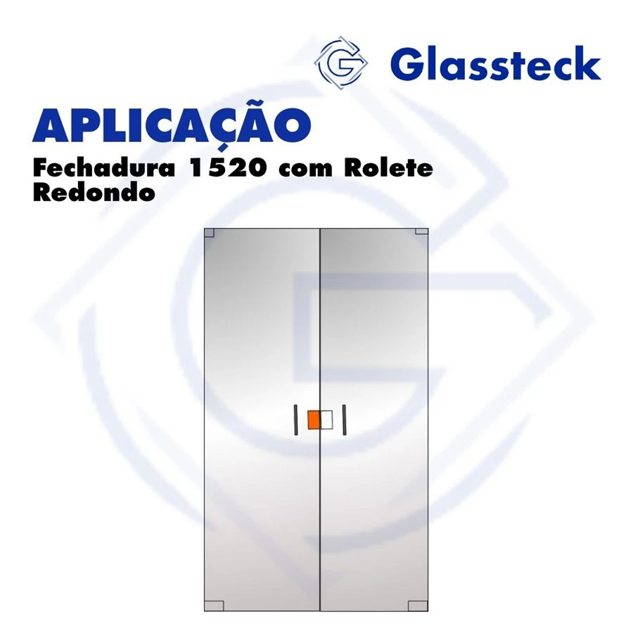 Fechadura 1520 com Rolete Redondo -2