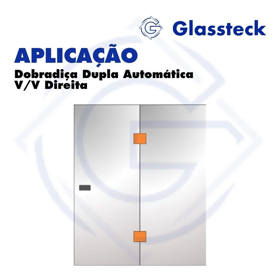 Dobradiça Dupla Automática V/V Direita -2