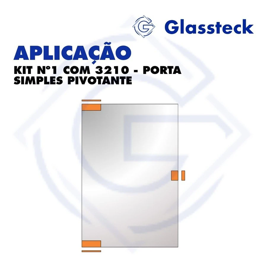 KIT Nº1 COM 3210 - PORTA SIMPLES PIVOTANTE -2