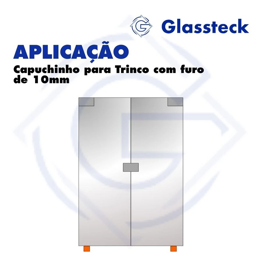 Capuchinho para Trinco com furo de 10mm -2