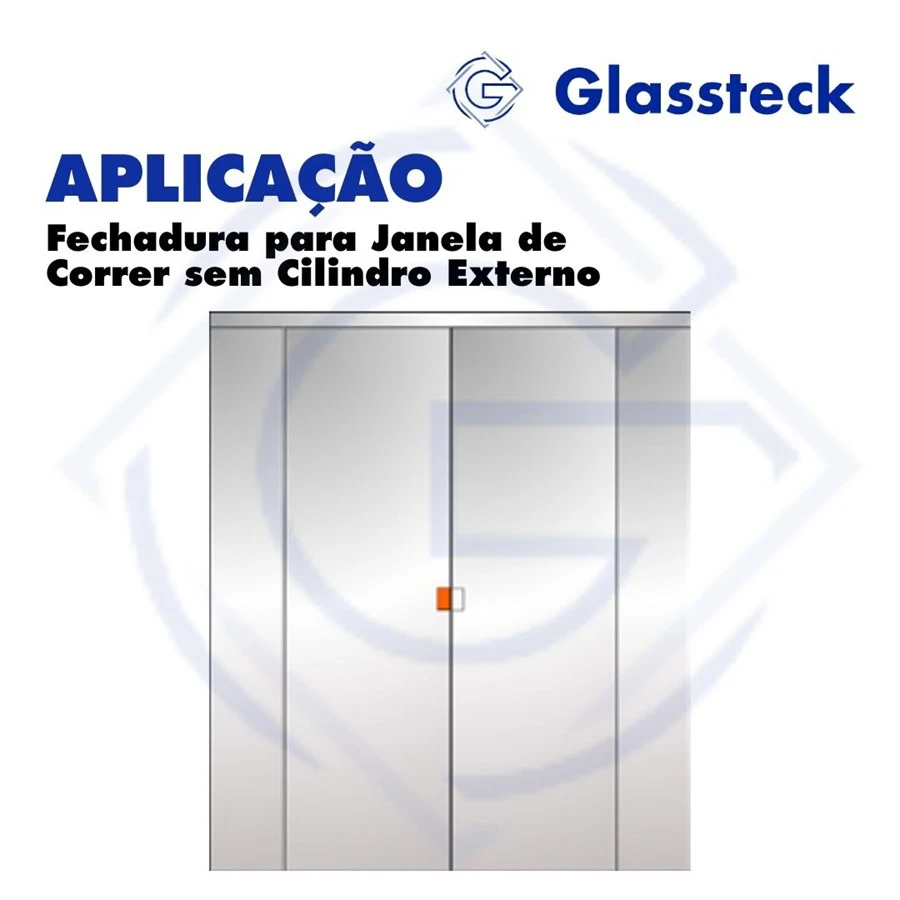 Fechadura para Janela de Correr sem Cilindro Externo -2