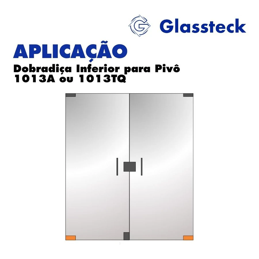 Dobradiça Inferior para Pivô 1013A ou 1013TQ -2