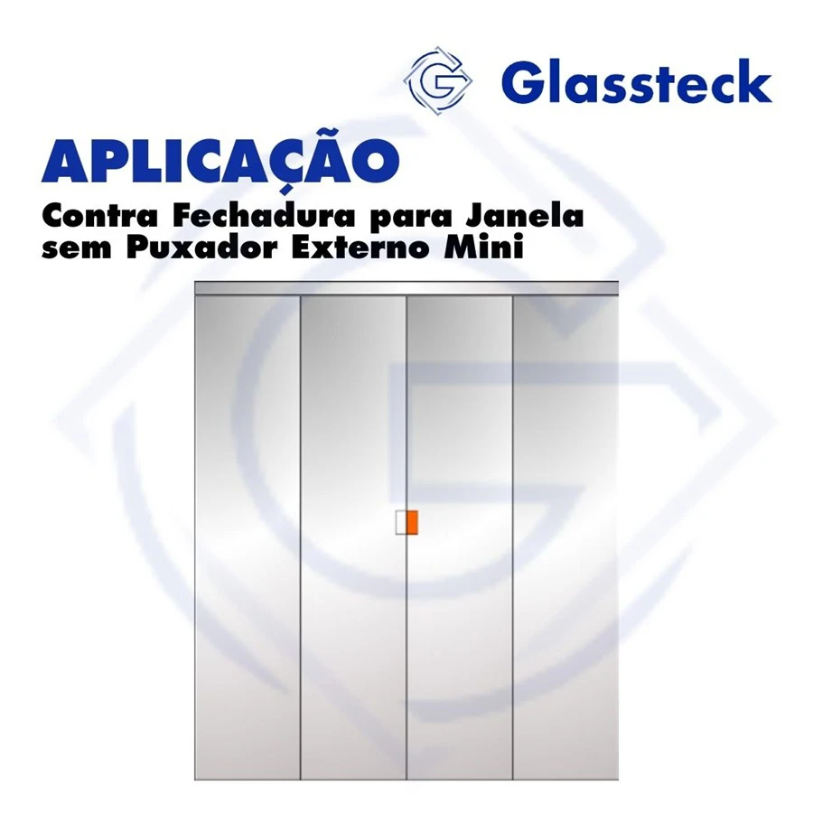 Contra Fechadura para Janela sem Puxador Externo Mini -2