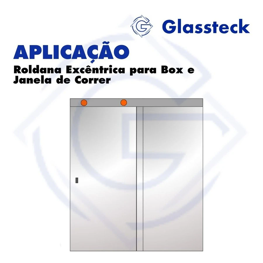 Roldana Excêntrica para Box e Janela de Correr -2