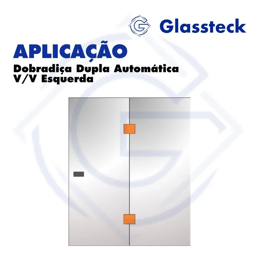 Dobradiça Dupla Automática V/V Esquerda -2