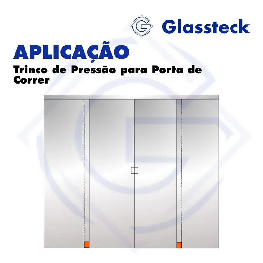 Trinco de Pressão para Porta de Correr -2