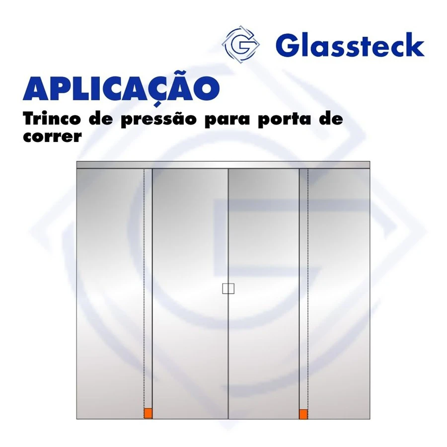 Trinco de pressão para porta de correr -2