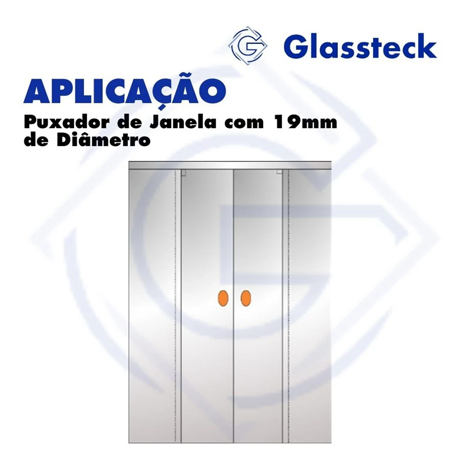Puxador de Janela com 19mm de Diâmetro -2