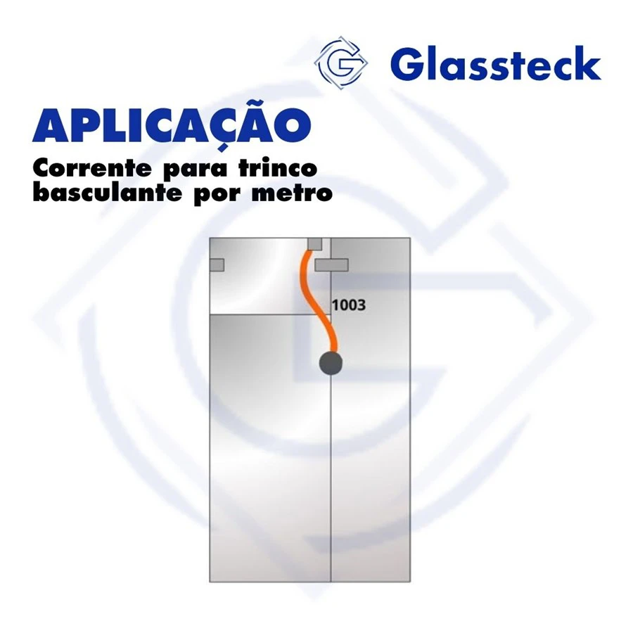 Corrente para trinco basculante por metro -2