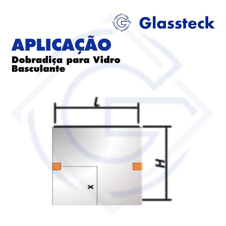 Dobradiça para Vidro Basculante -2