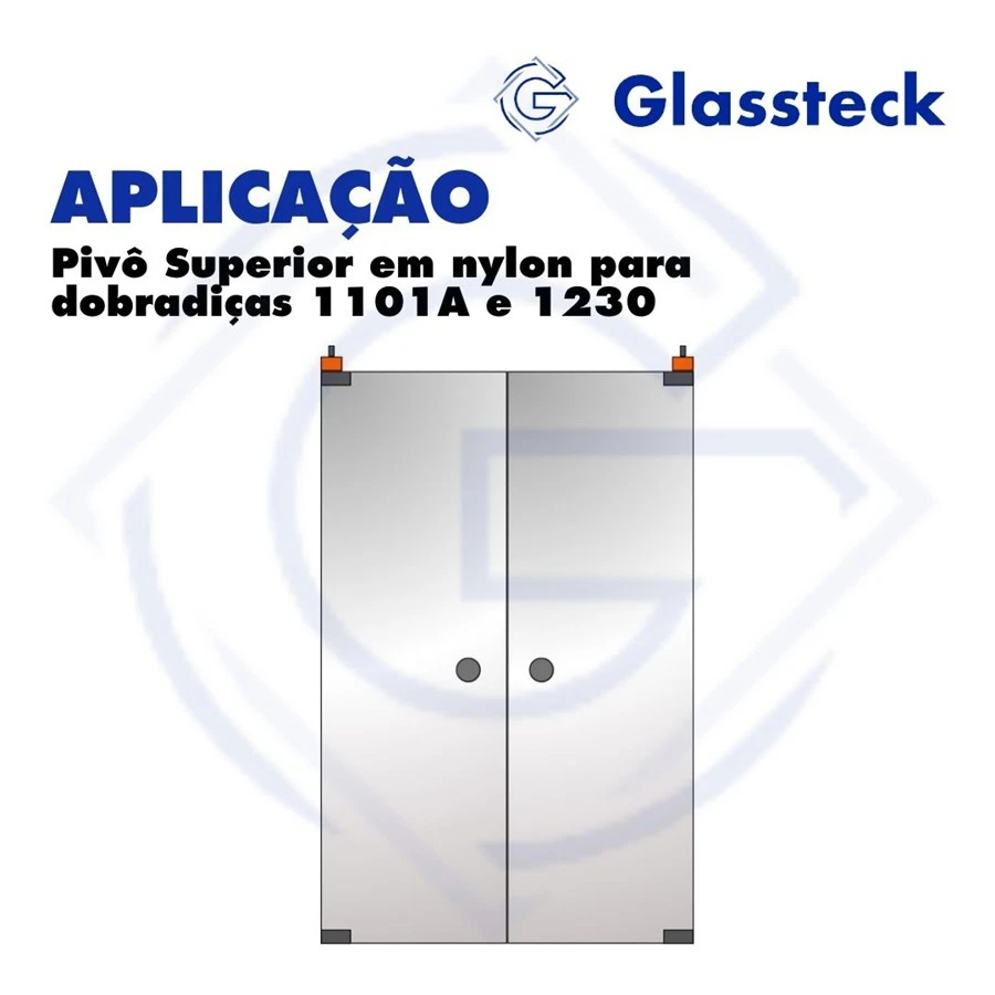 Pivô Superior em nylon para dobradiças 1101A e 1230 -2