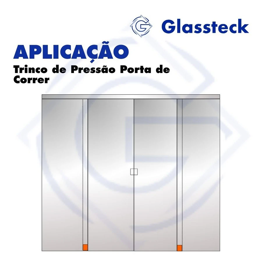 Trinco de Pressão Porta de Correr -2