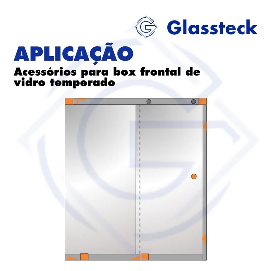 Acessórios para box frontal de vidro temperado -2