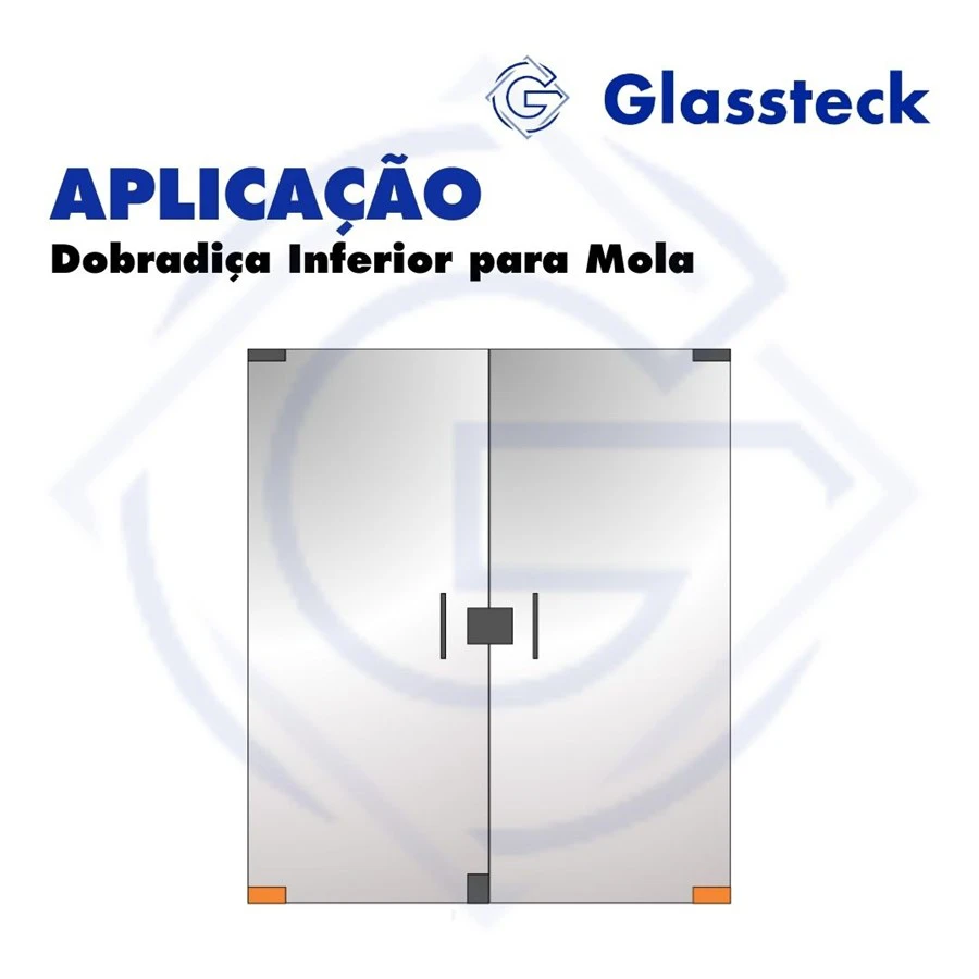 Dobradiça Inferior para Mola -2