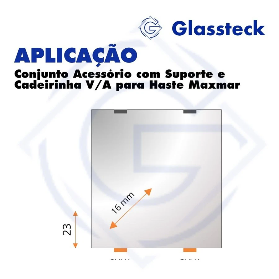 Conjunto Acessório com Suporte e Cadeirinha V/A para Haste Maxmar -2