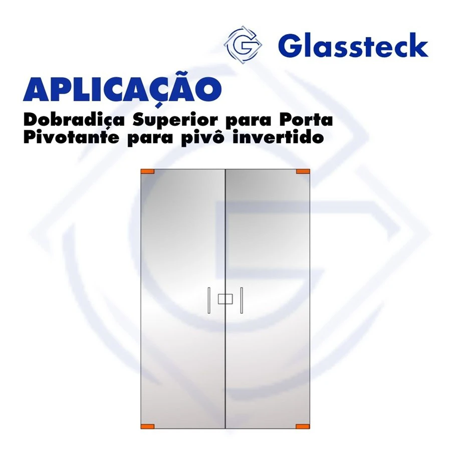 Dobradiça Superior para Porta Pivotante para pivô invertido -2