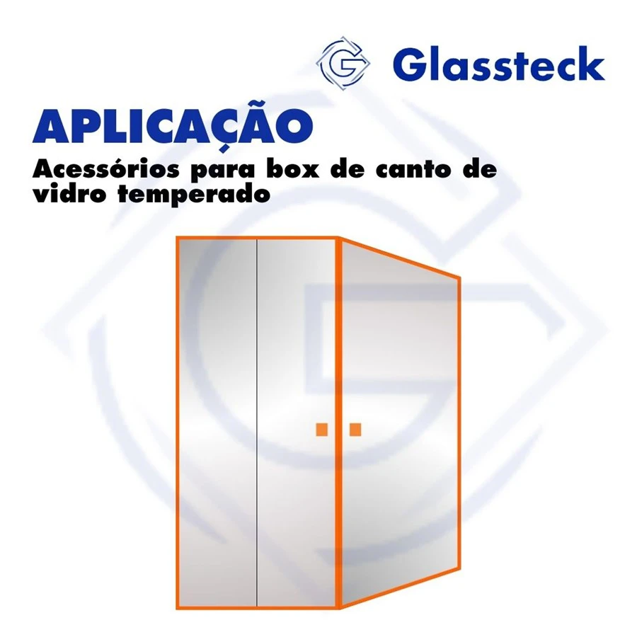 Acessórios para box de canto de vidro temperado -2