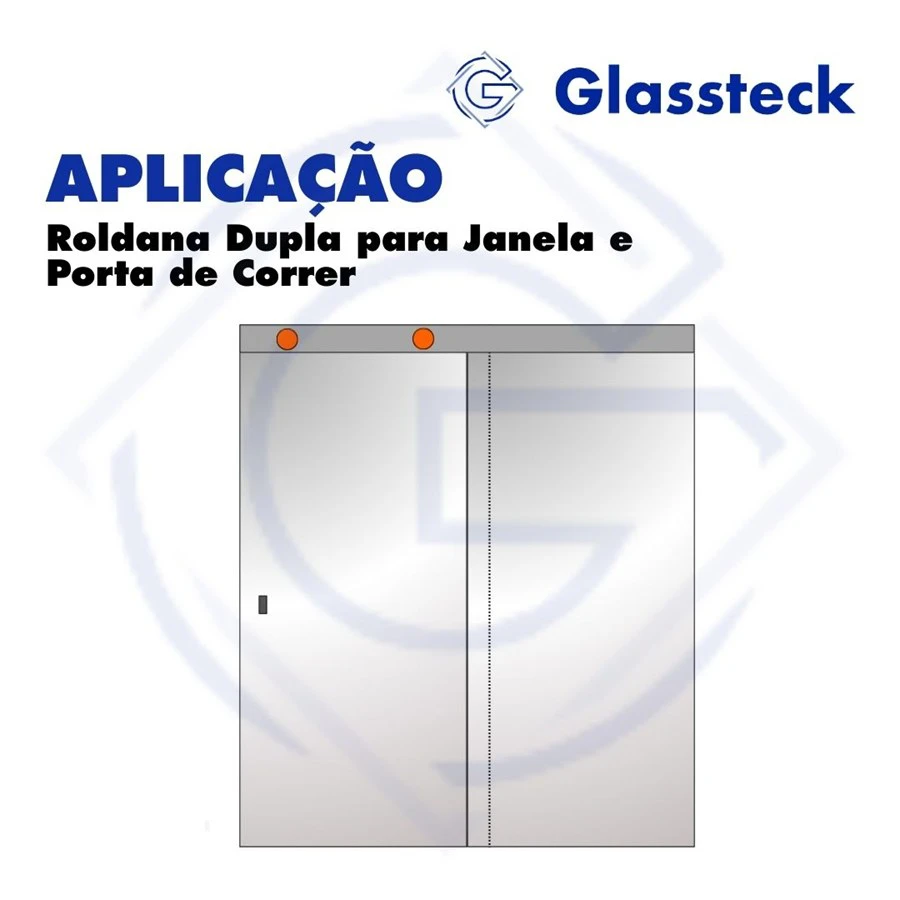 Roldana Dupla para Janela e Porta de Correr -2