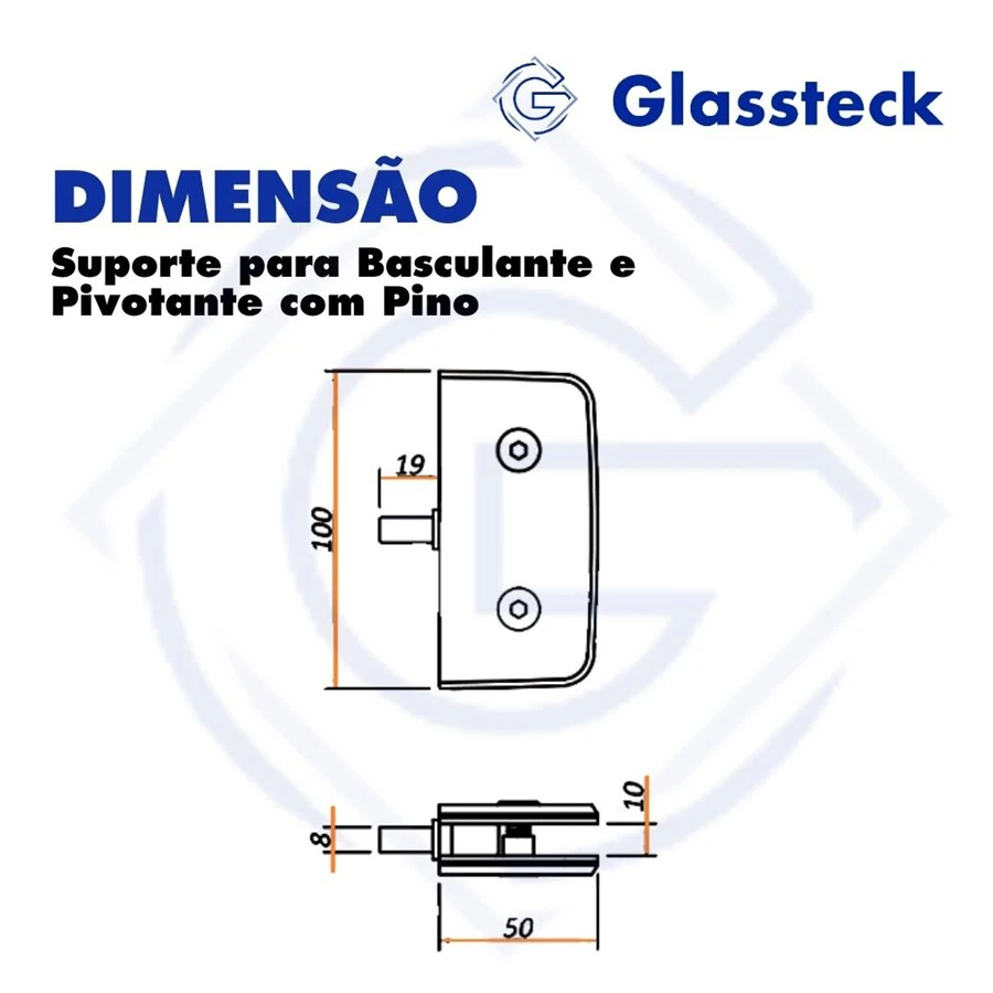 Suporte para Basculante e Pivotante com Pino -2