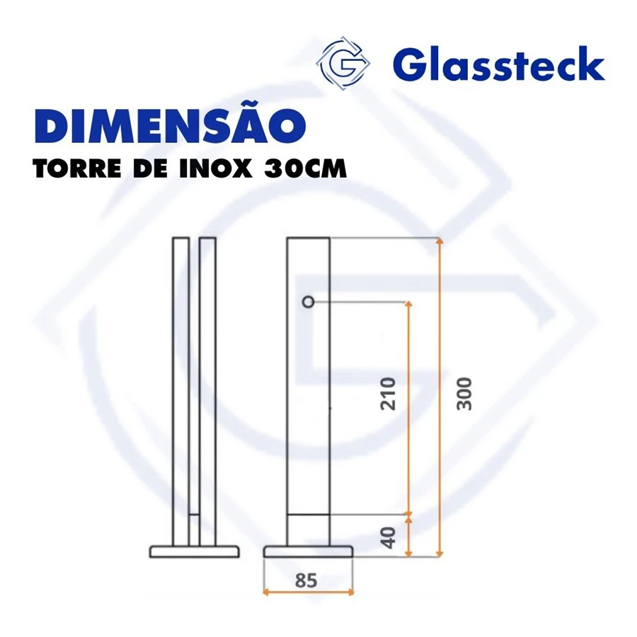 TORRE DE INOX 30CM -2