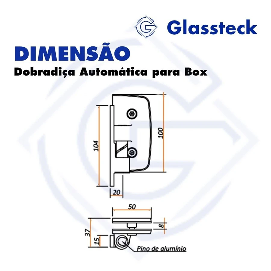 Dobradiça Automática para Box -2