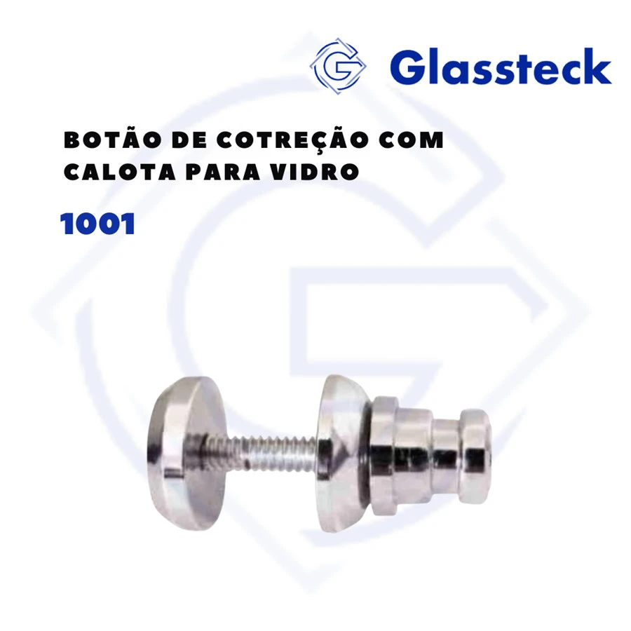 Botão de Correção com Calota para Vidro