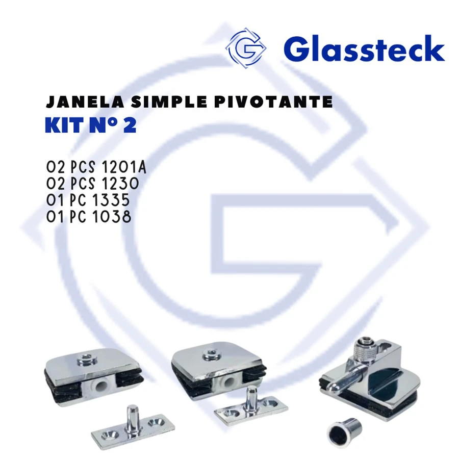 KIT Nº2 - JANELA SIMPLES PIVOTANTE
