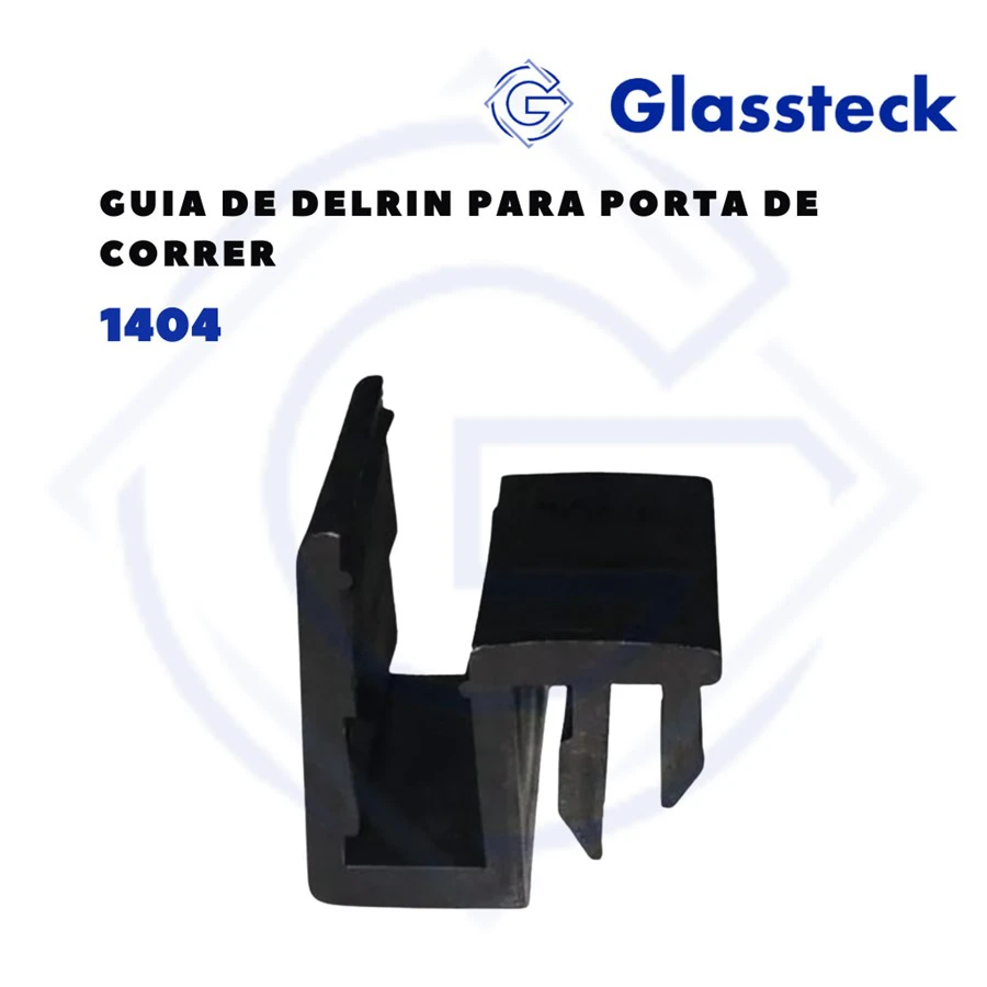 Guia de delrin para porta de correr