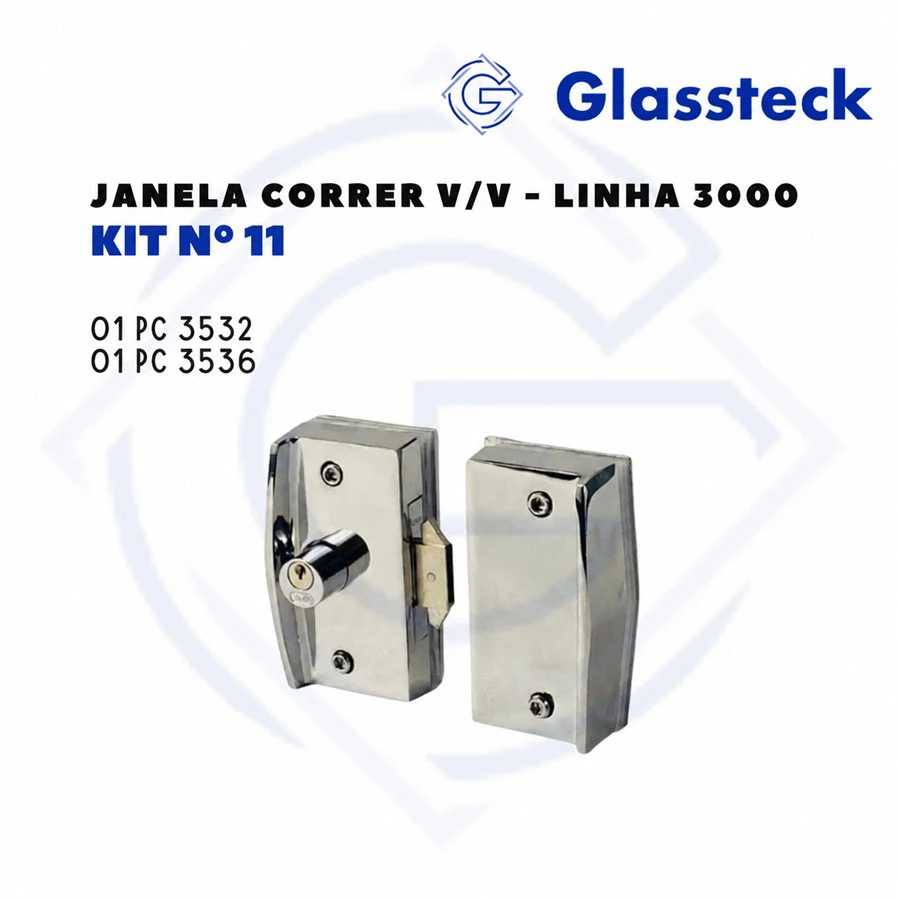 KIT Nº11 - JANELA CORRER V/V - LINHA 3000