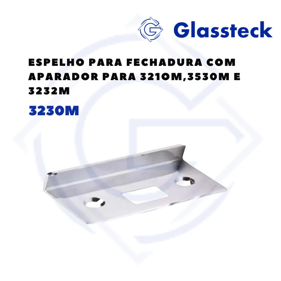Espelho para Fechadura com Aparador para 3210M, 3530M e 3532M