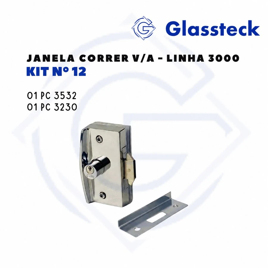 KIT Nº12 - JANELA CORRER V/A - LINHA 3000