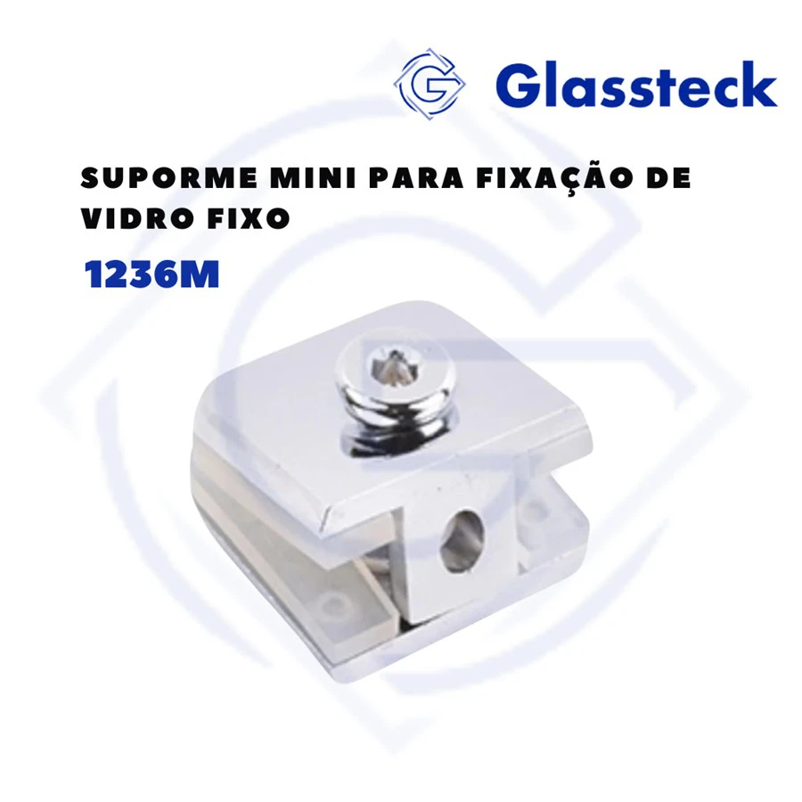 Suporte Mini para Fixação de Vidro Fixo