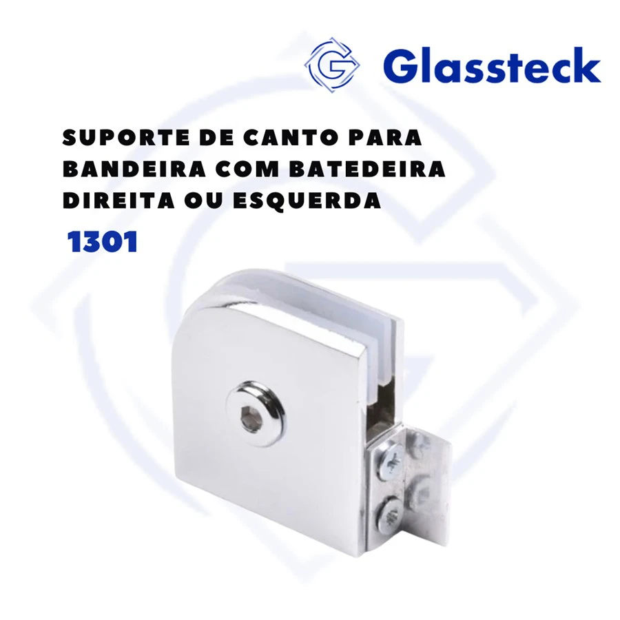 Suporte de Canto para Bandeira com Batedeira Direita ou Esquerda