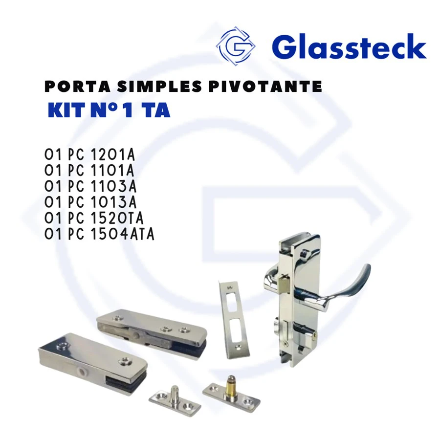 KIT Nº1 TA - PORTA SIMPLES PIVOTANTE