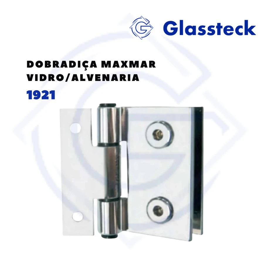 Dobradiça Maxmar Vidro Alvenaria