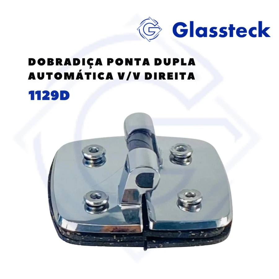 Dobradiça Dupla Automática V/V Direita