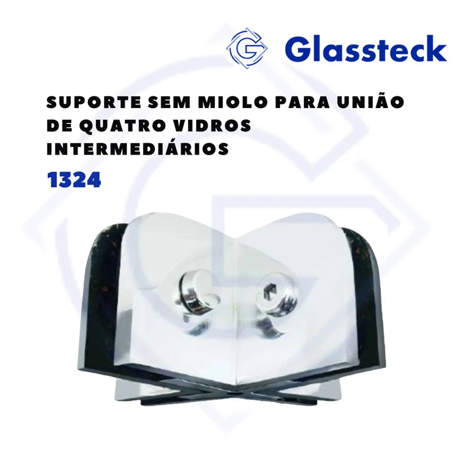 Suporte sem Miolo para união de quatro vidros intermediários