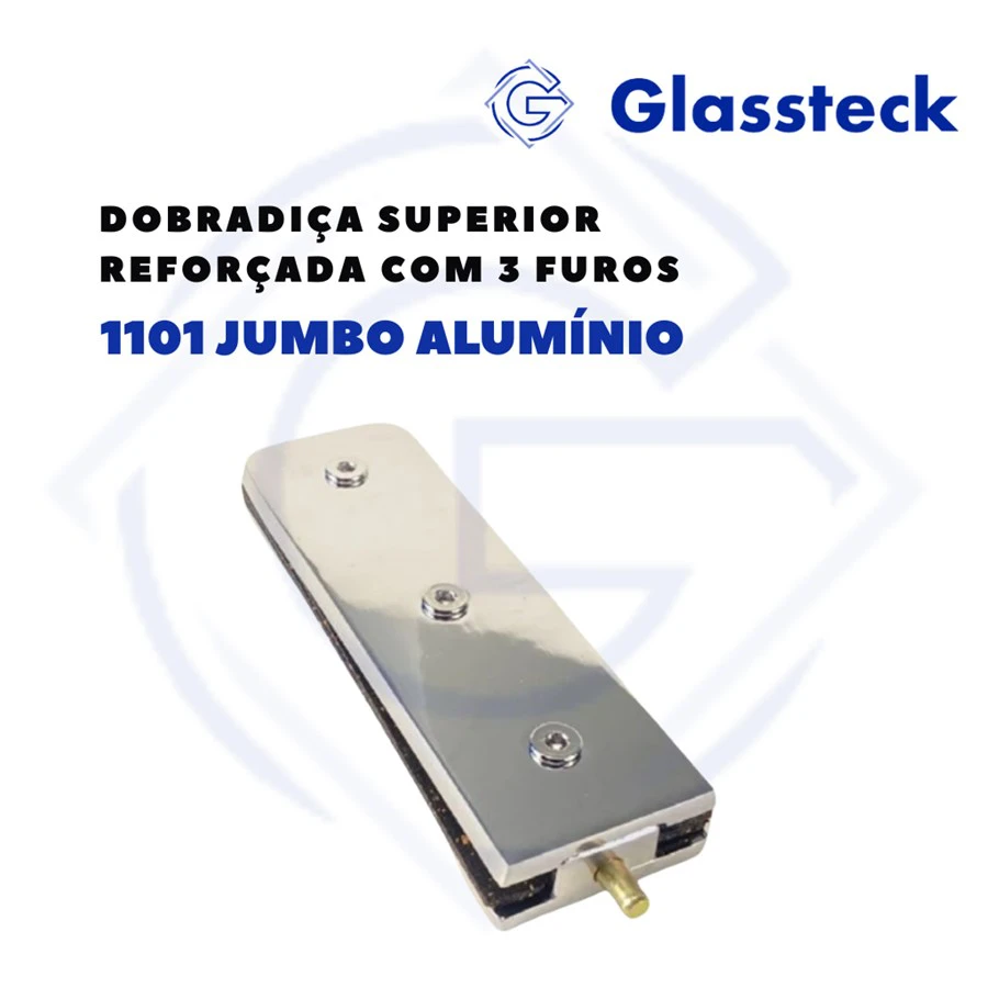 Dobradiça Superior Reforçada com 3 furos