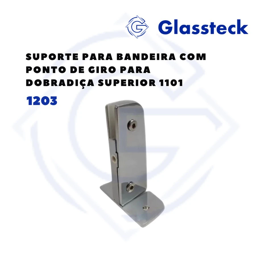 Suporte para Bandeira com Ponto de Giro para Dobradiça Superior 1101