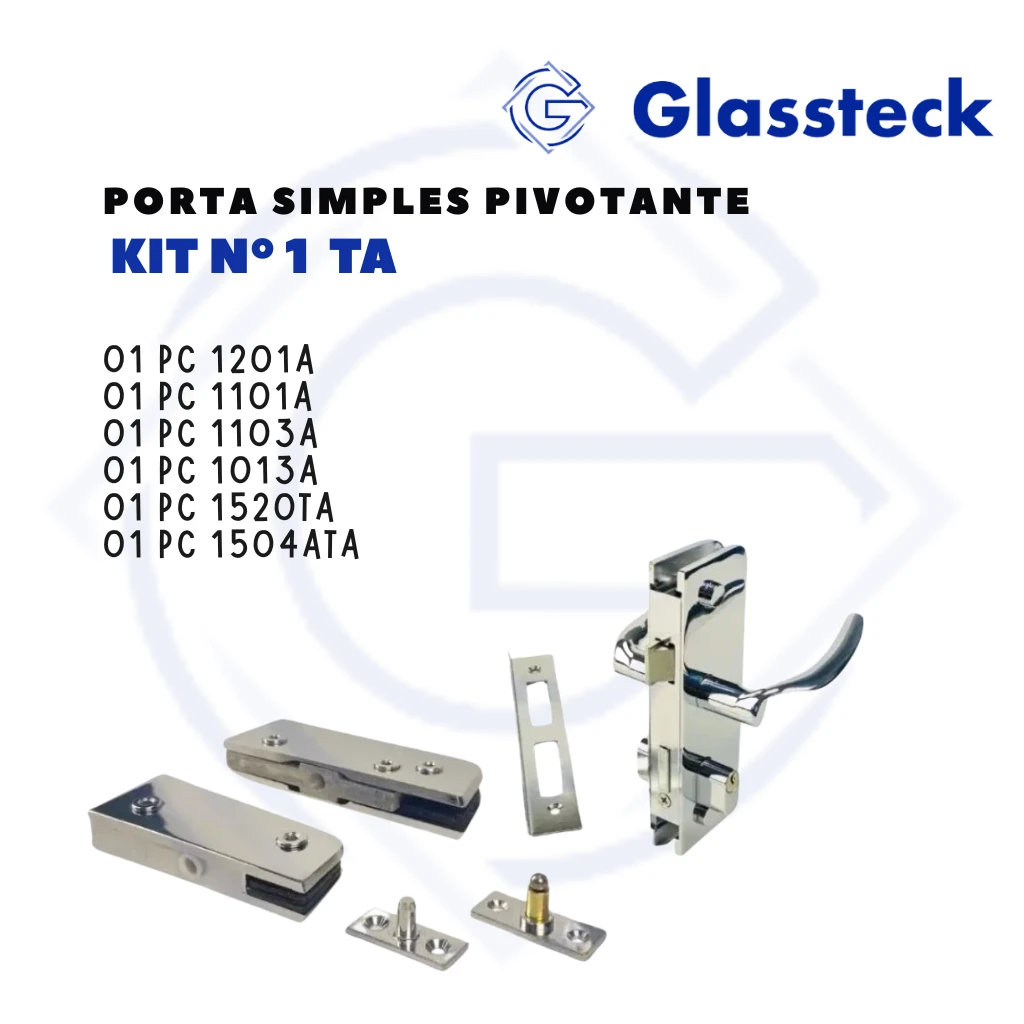 KIT Nº1 TA - PORTA SIMPLES PIVOTANTE