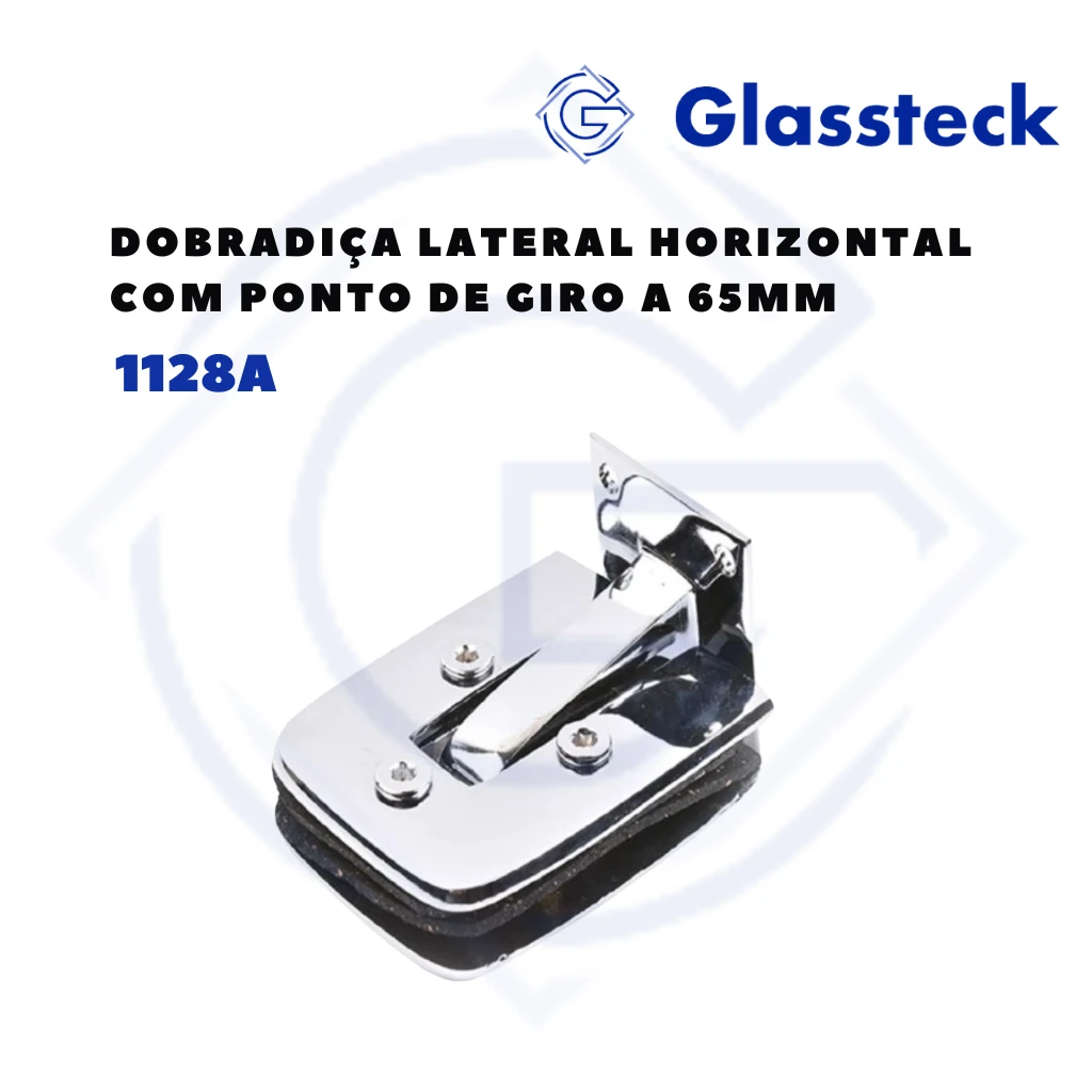 Dobradiça Lateral Horizontal com Ponto de Giro a 65mm