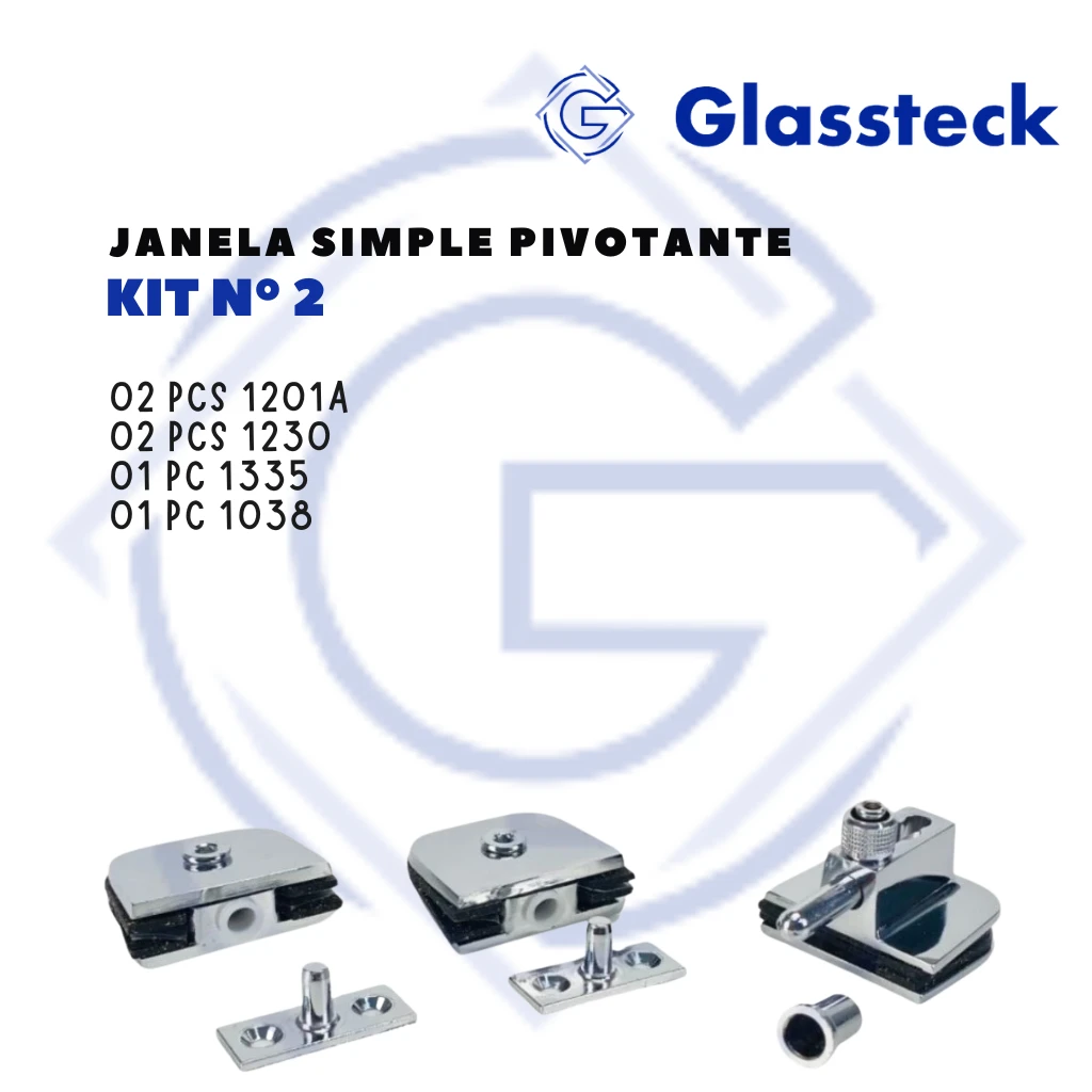 KIT Nº2 - JANELA SIMPLES PIVOTANTE