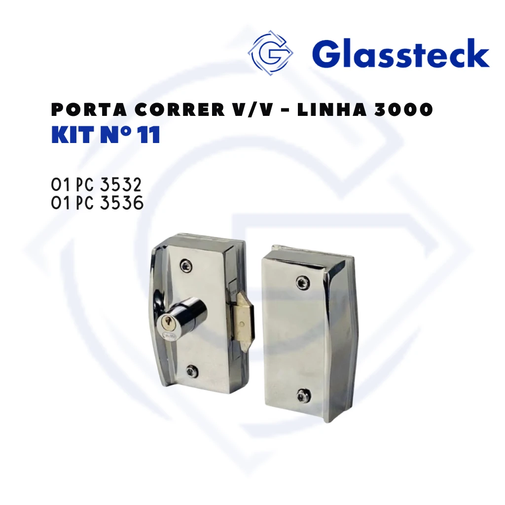 KIT Nº11 - JANELA CORRER V/V - LINHA 3000