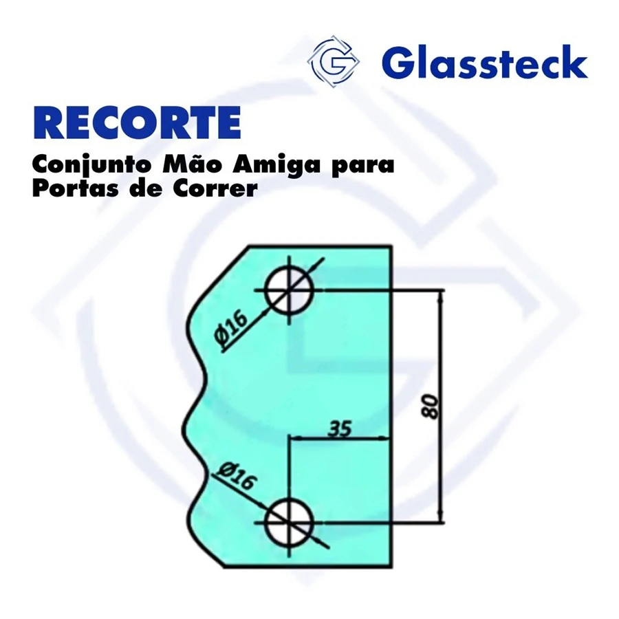 Conjunto Mão Amiga para Portas de Correr -2