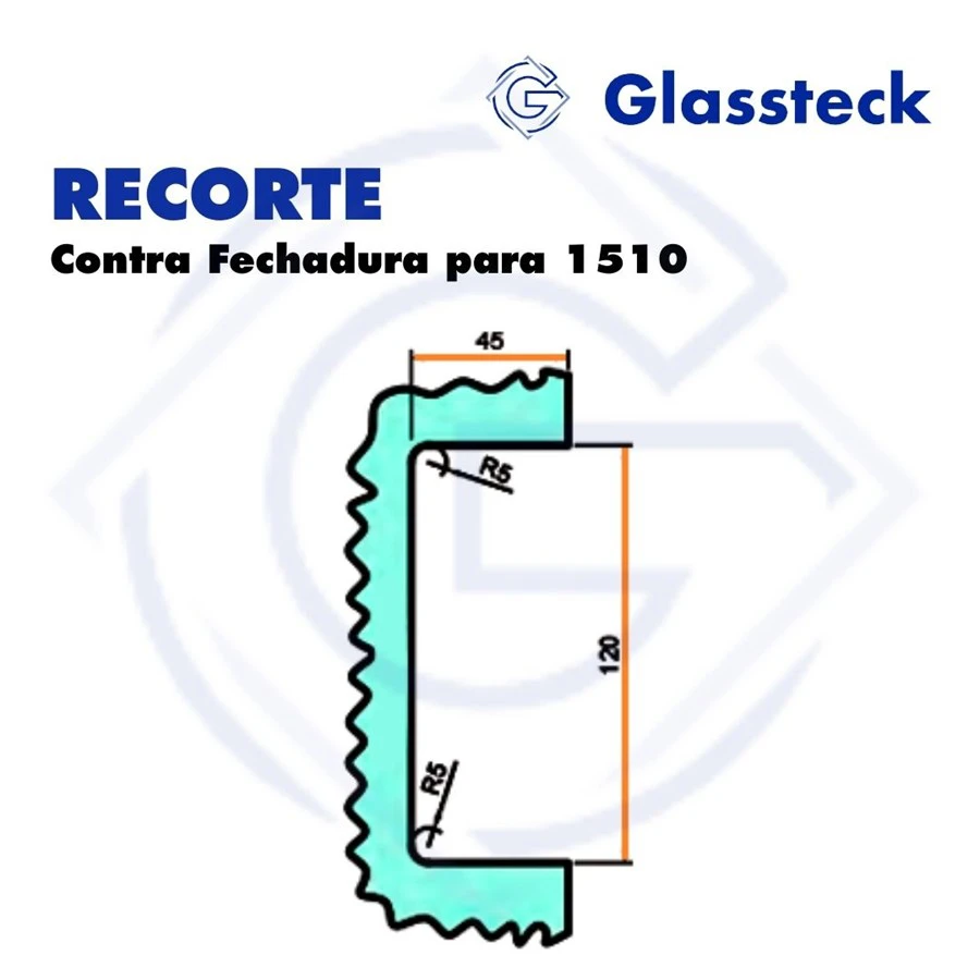 Contra Fechadura Alvenaria para 1510 -2