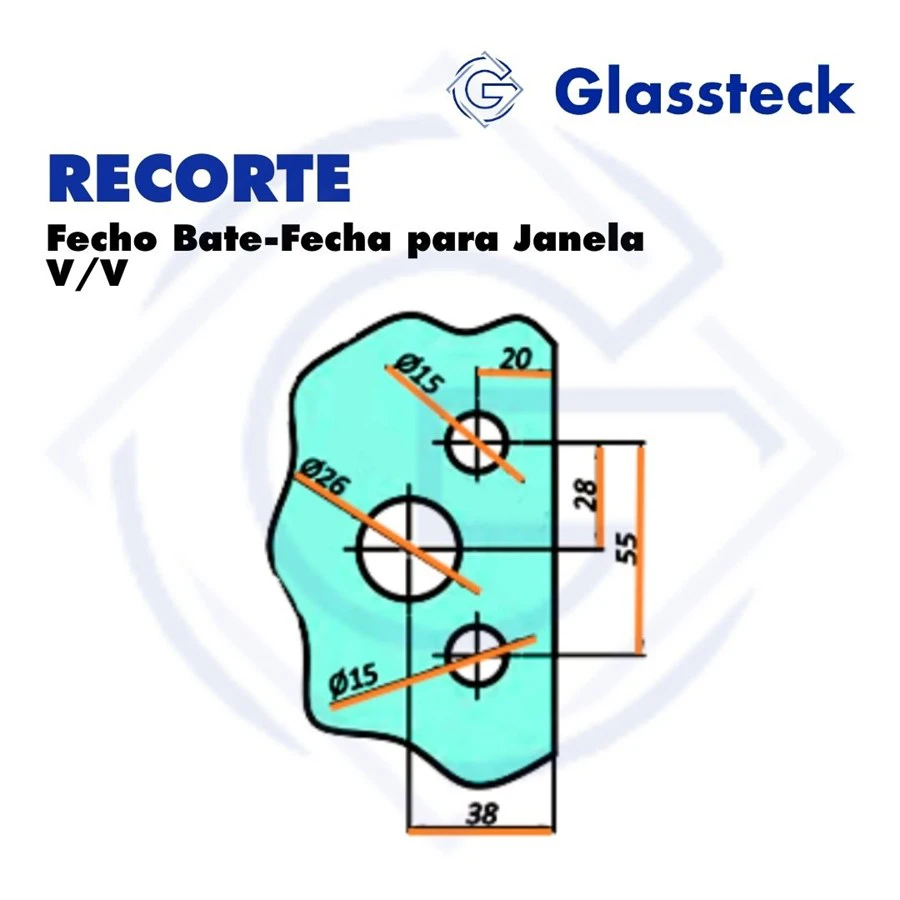 Fecho Bate-Fecha para Janela V/V -2