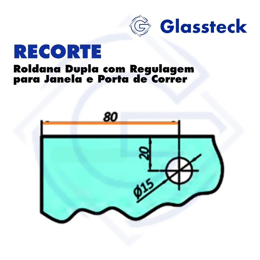Roldana Dupla com Regulagem para Janela e Porta de Correr -2