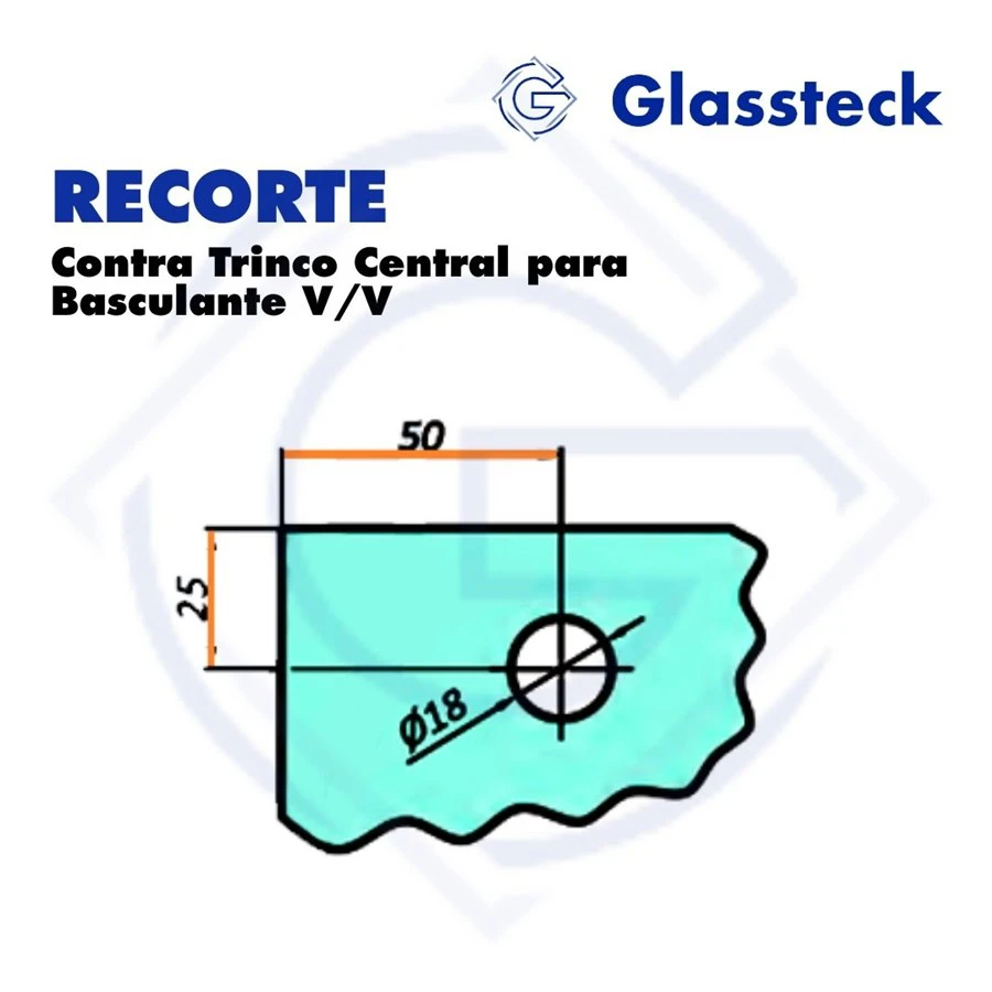 Contra Trinco Central para Basculante V/V -2